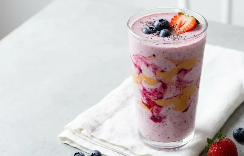 Berry PB Protein Smoothie