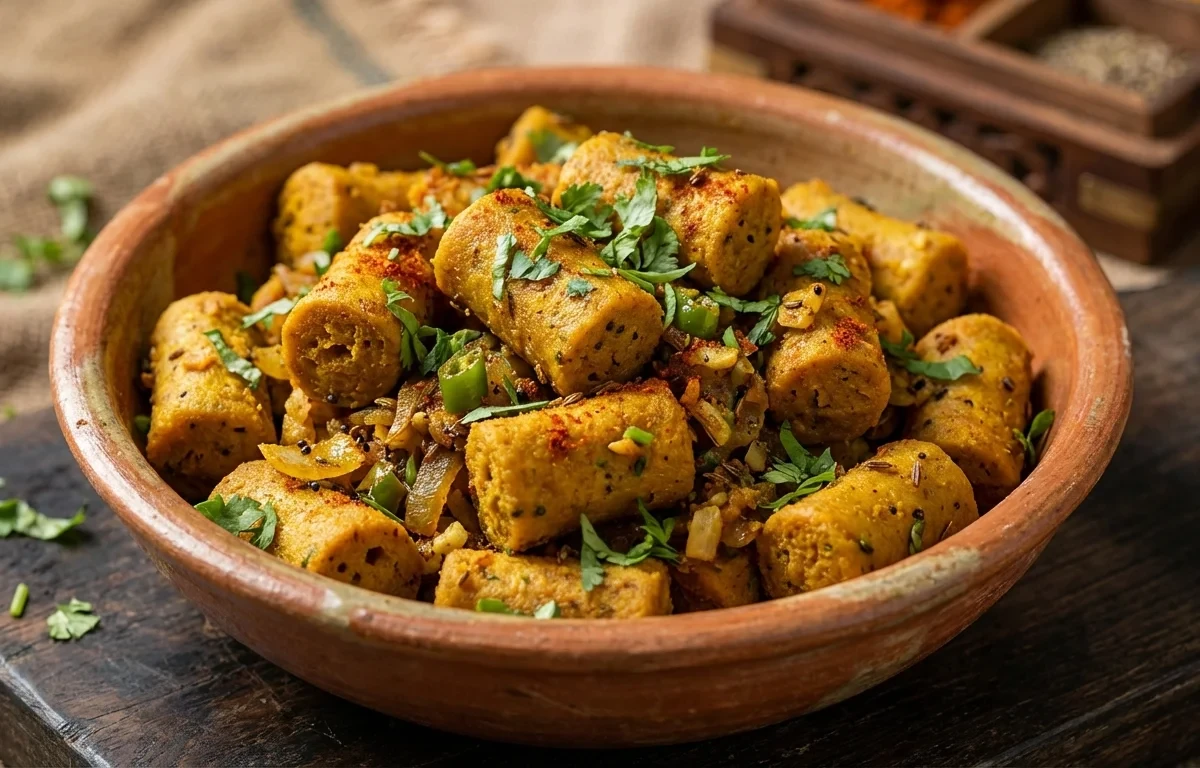 Besan Gatte Fry