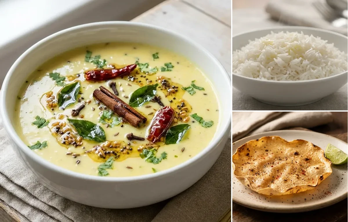 Bhatia Kadhi with Steamed Basmati Rice
