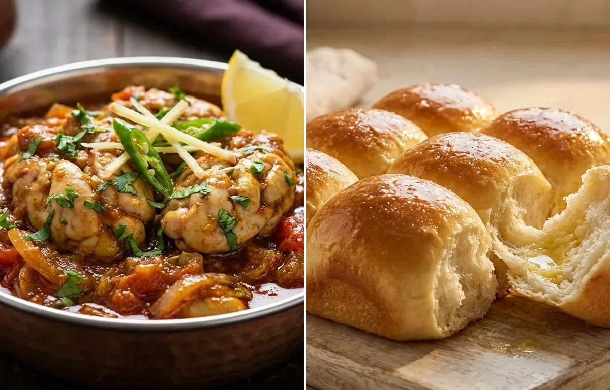 Bheja Fry with Ladi Pav