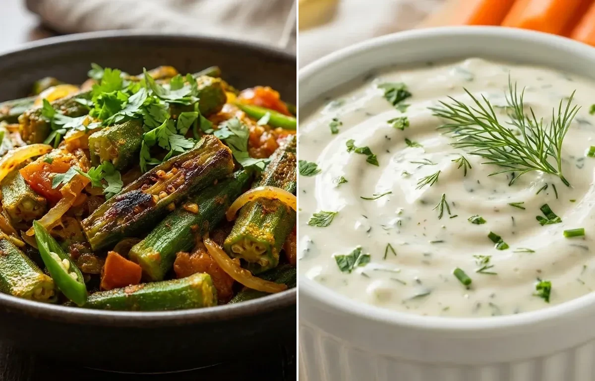 Bhindi Fry with Ranch Dip