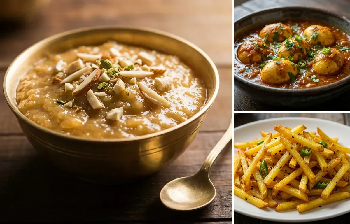 Bihari Arna with Anda Tarkari and Aloo Bhaja
