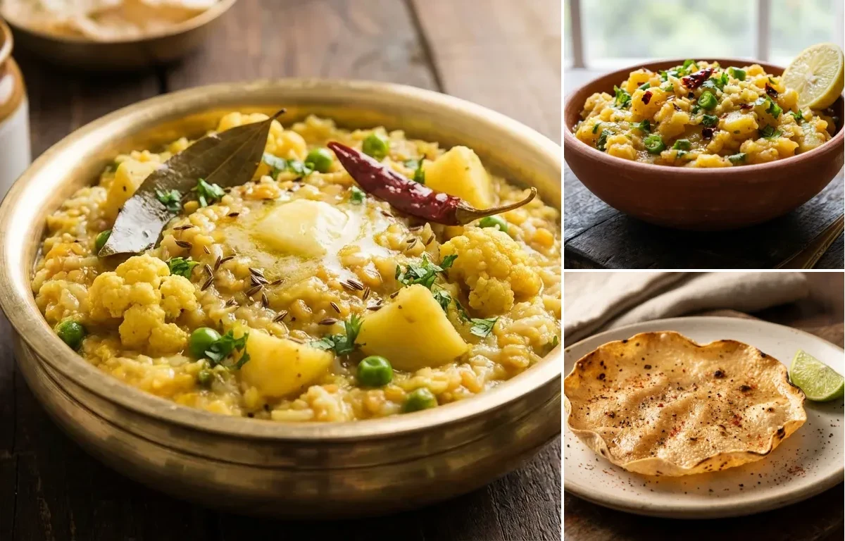 Bihari Khichdi with Aloo Chokha