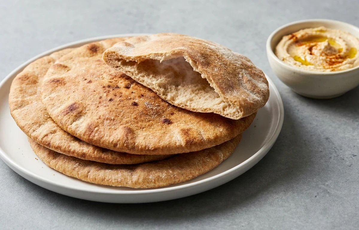 Black Bean and Corn Salad with Whole Wheat Pita Bread