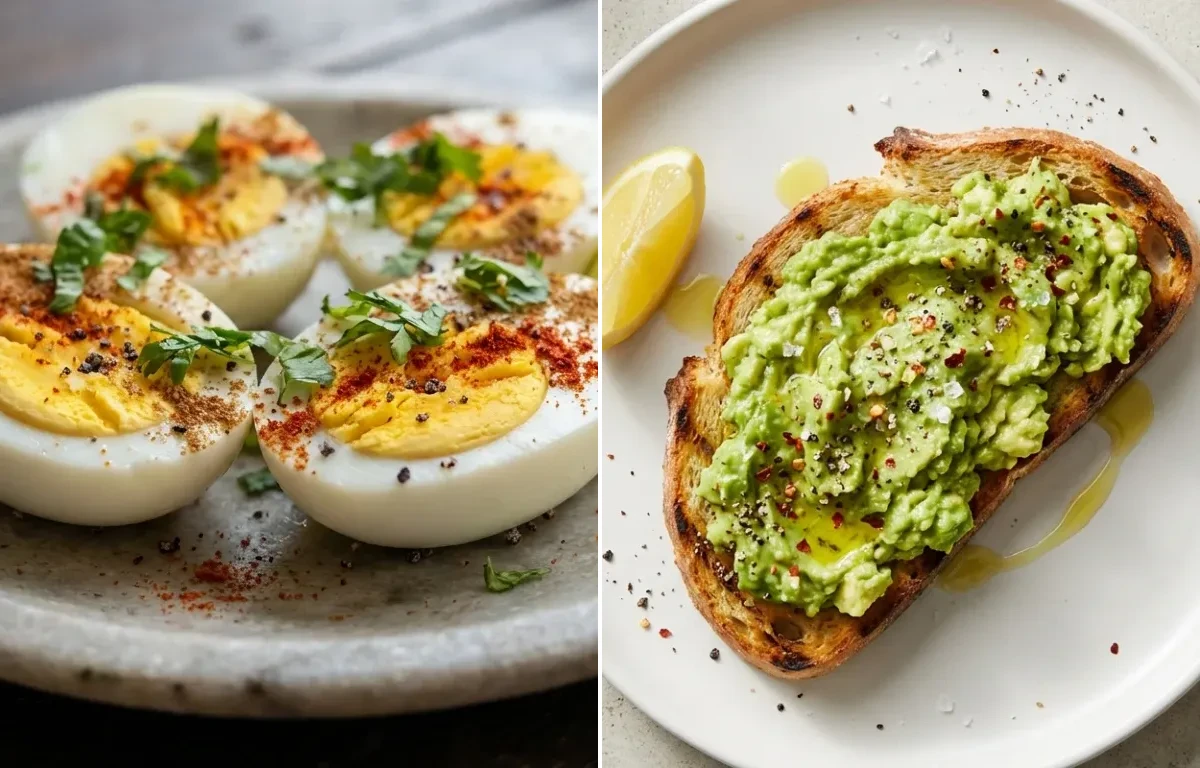 Boiled Eggs with Avocado Toast