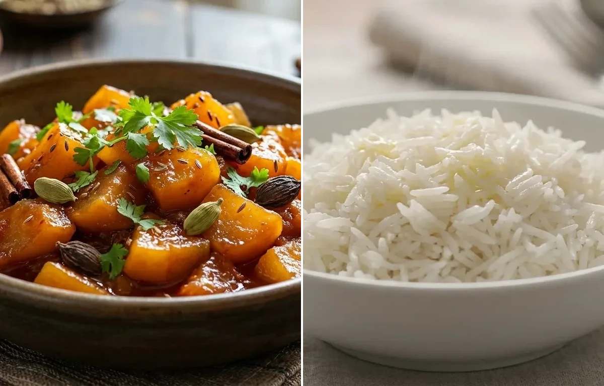 Bom Chount with Steamed Basmati Rice