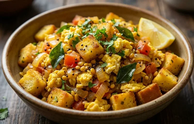 Bread Egg Upma