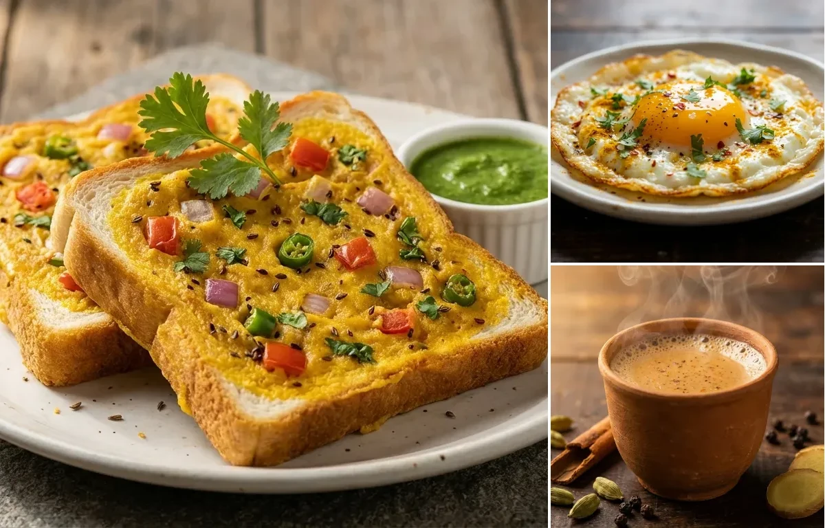 Bread Toast with Fried Egg