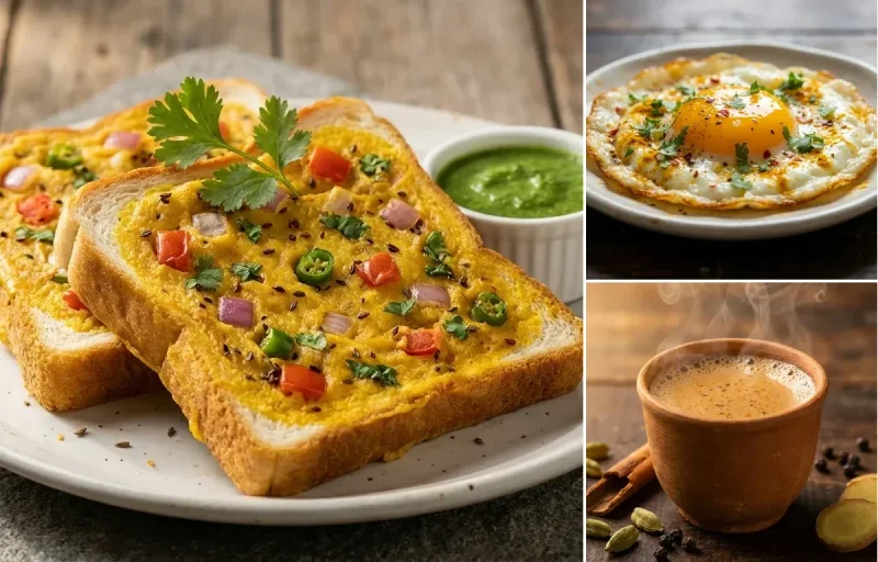 Bread Toast with Fried Egg