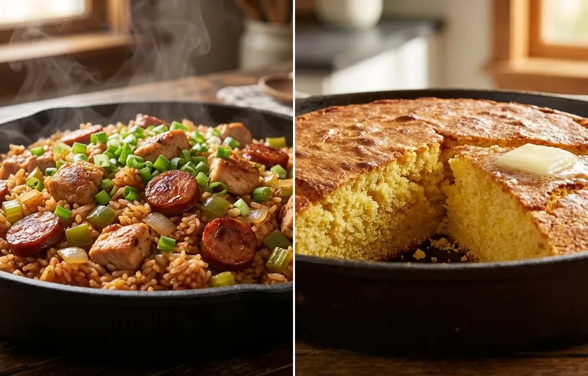 Cajun Jambalaya with Cornbread