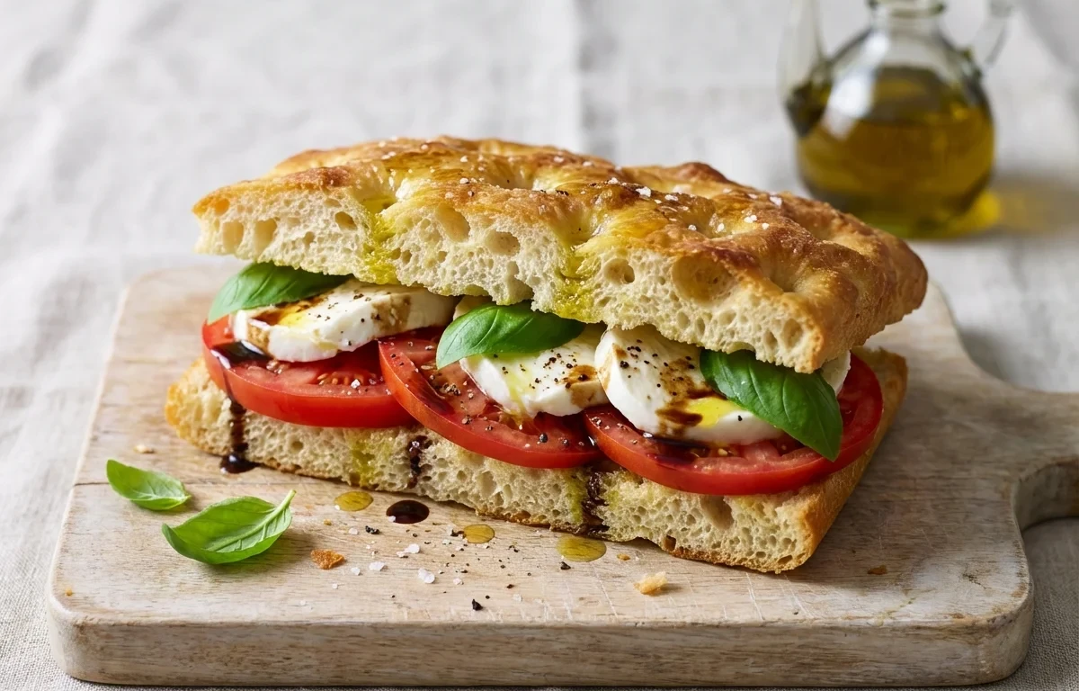 Caprese Focaccia Sandwich