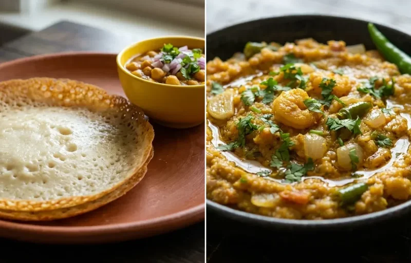 Chakuli Pitha with Chingudi Chhecha
