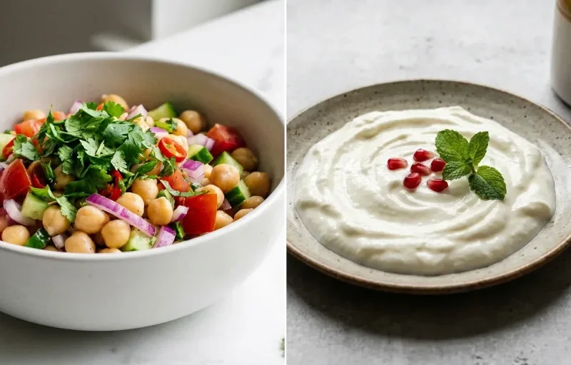 Chana Chaat + Curd