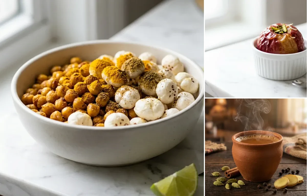 Chana Makhana Mix with Apple with Masala Cha