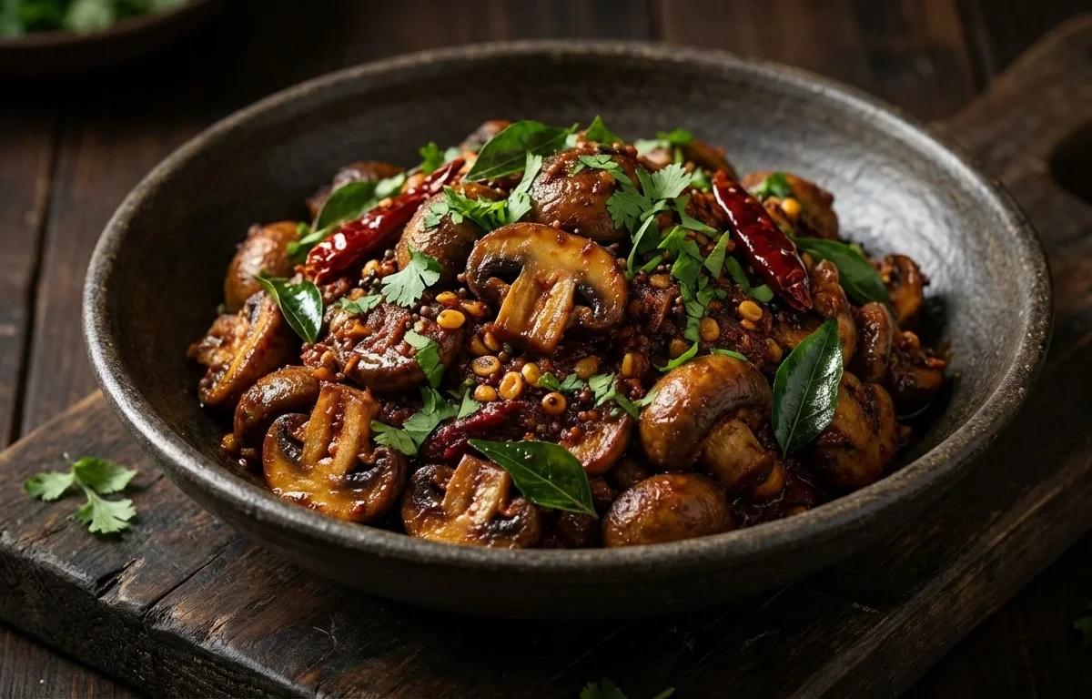 Chettinad Mushroom Varuval