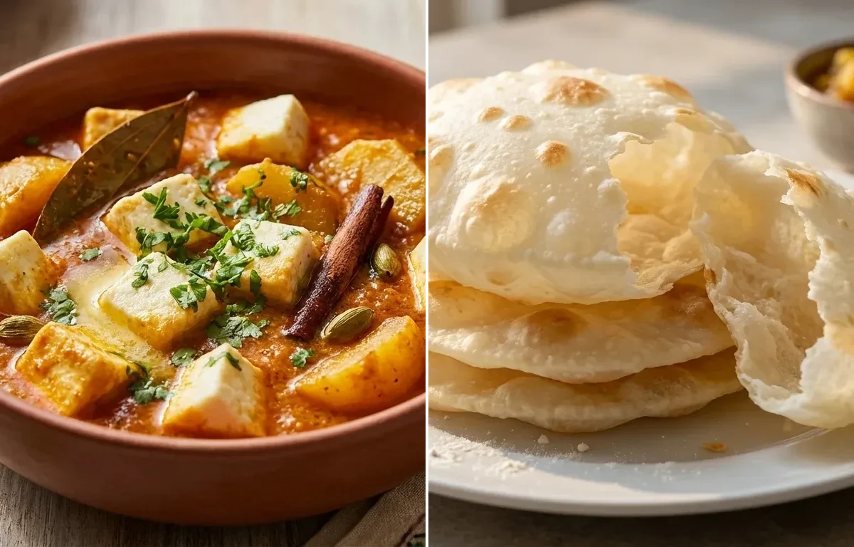 Chhanar Dalna, Bengali Luchi and Niramish Aloo Dum