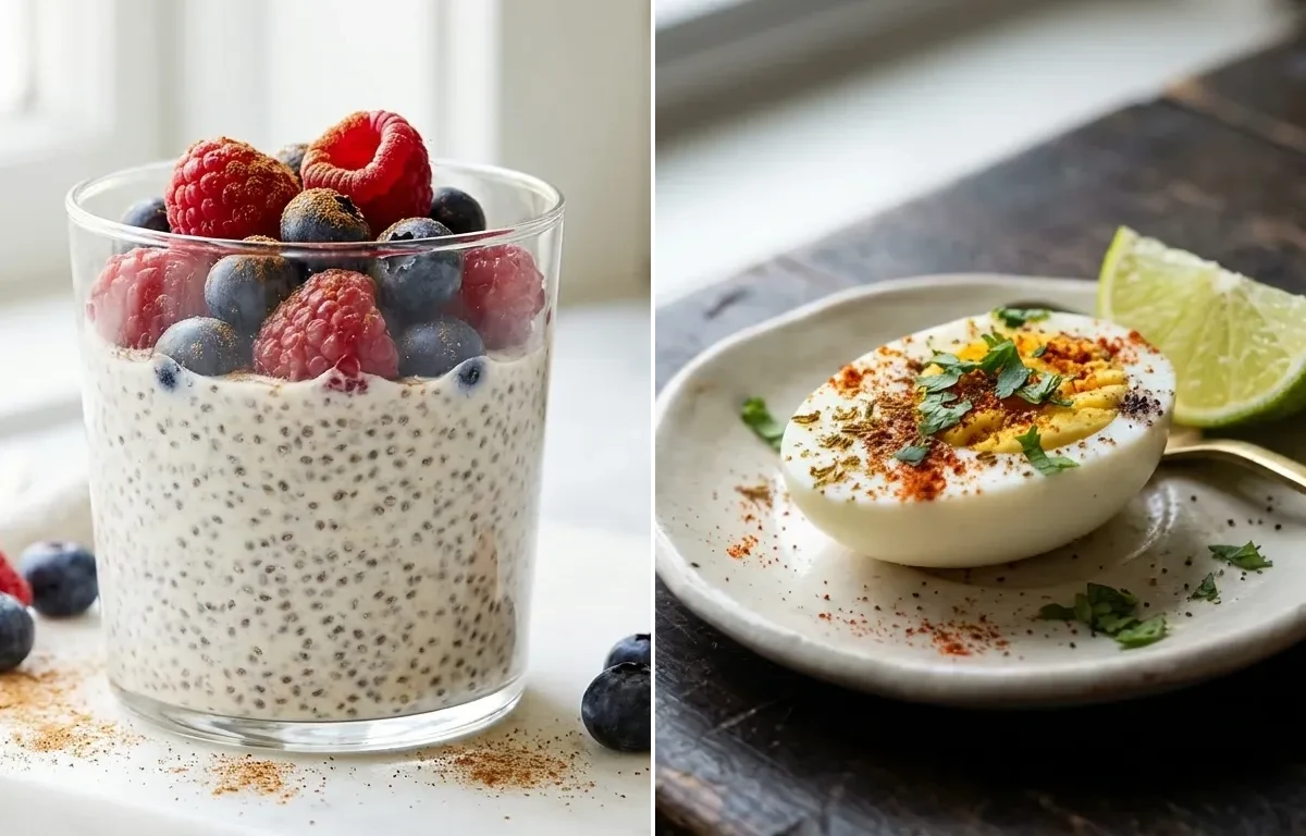 Chia Pudding with Berries and Walnuts