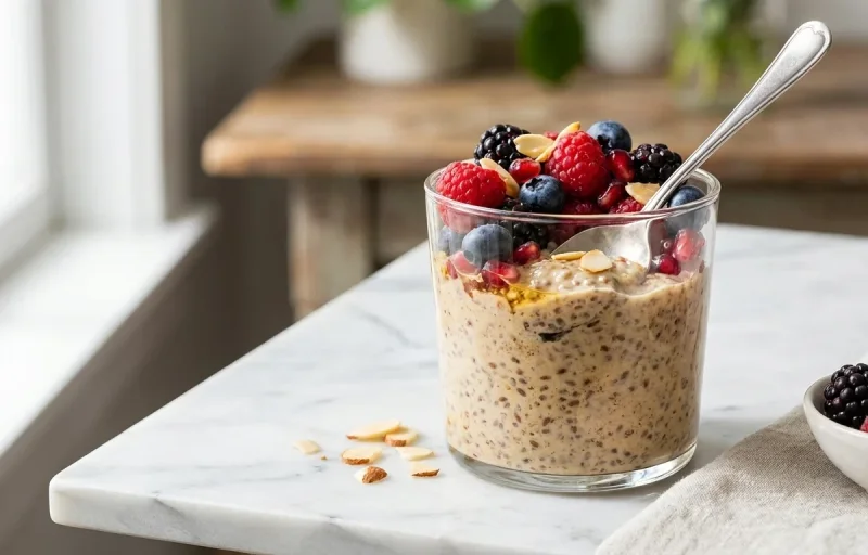 Chia Pudding with Berries Prediabetes Low GL