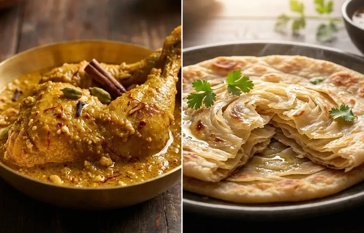 Chicken Chaap with Ulte Tawa Paratha