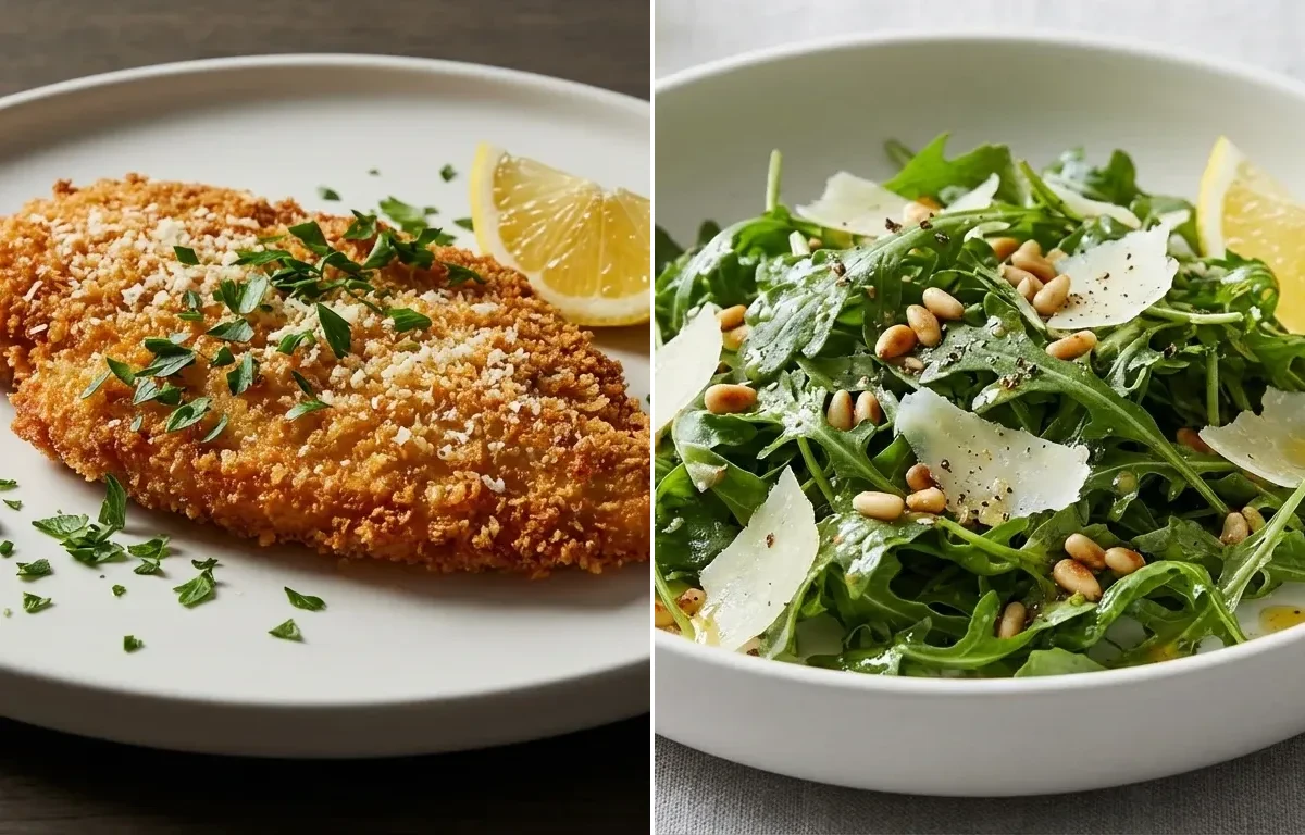 Chicken Milanese with Arugula Salad