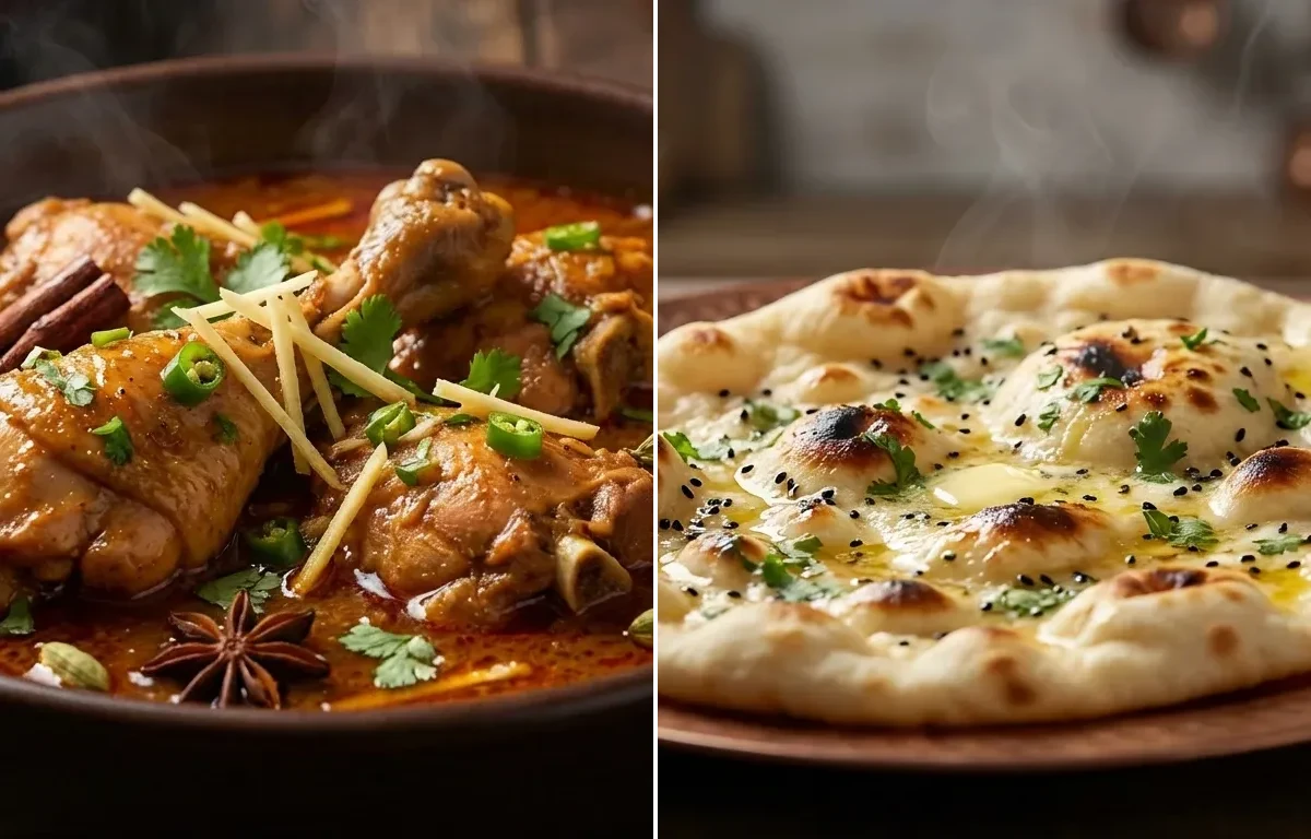 Chicken Nihari with Butter Naan