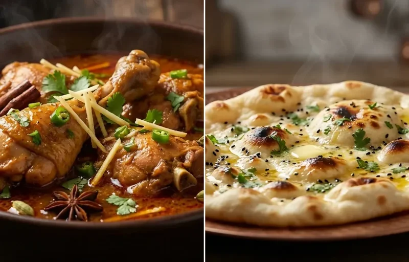 Chicken Nihari with Butter Naan