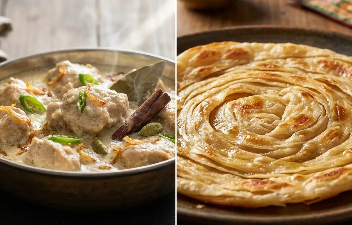 Chicken Rezala with Laccha Paratha