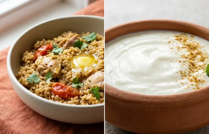 Chicken Khichdi with Dahi