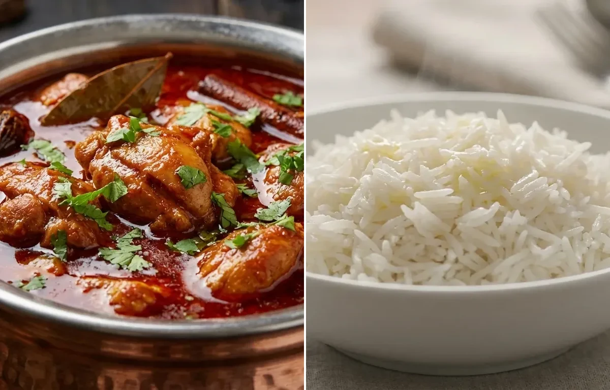 Chicken Rogan Josh with Steamed Basmati Rice