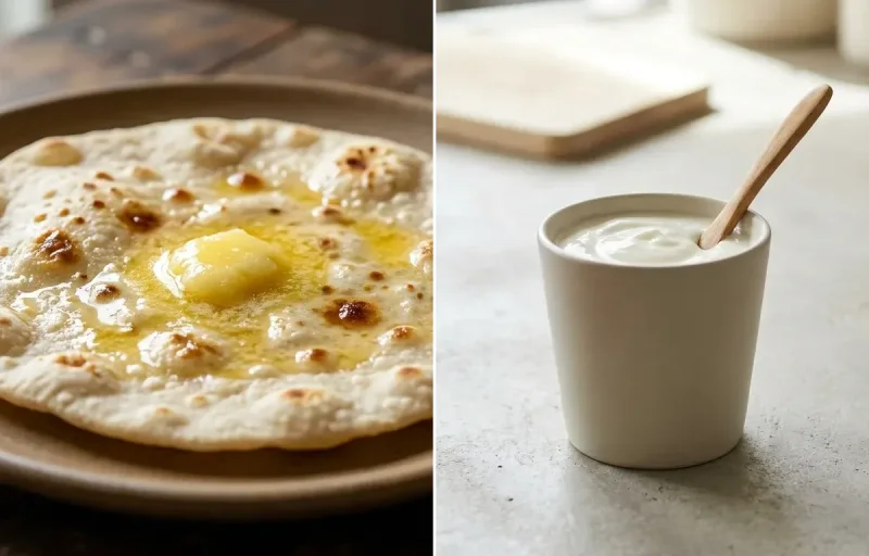 Chicken Sauté with Jowar Roti and Plain Yogurt Cup