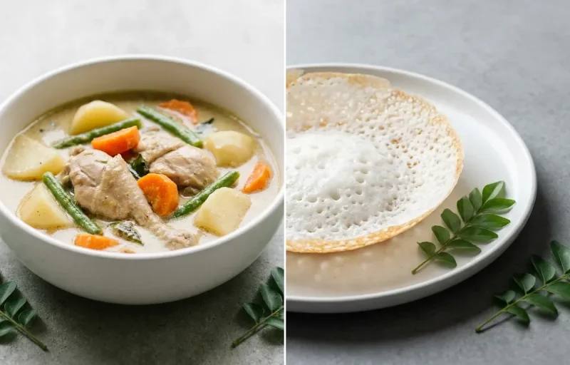 Chicken Stew + Appam