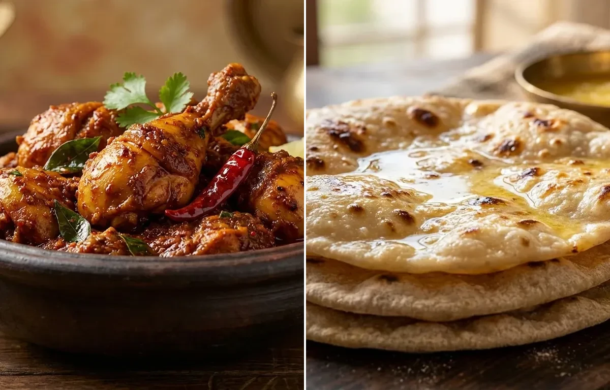 Chicken Urval with Chapati