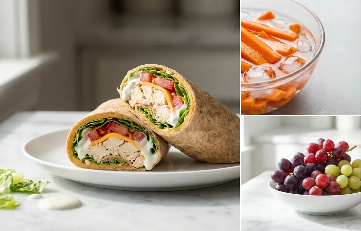 Chicken Wrap with Ranch and Vegetables