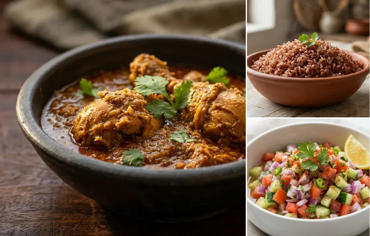 Chicken Xacuti with Goan Red Rice