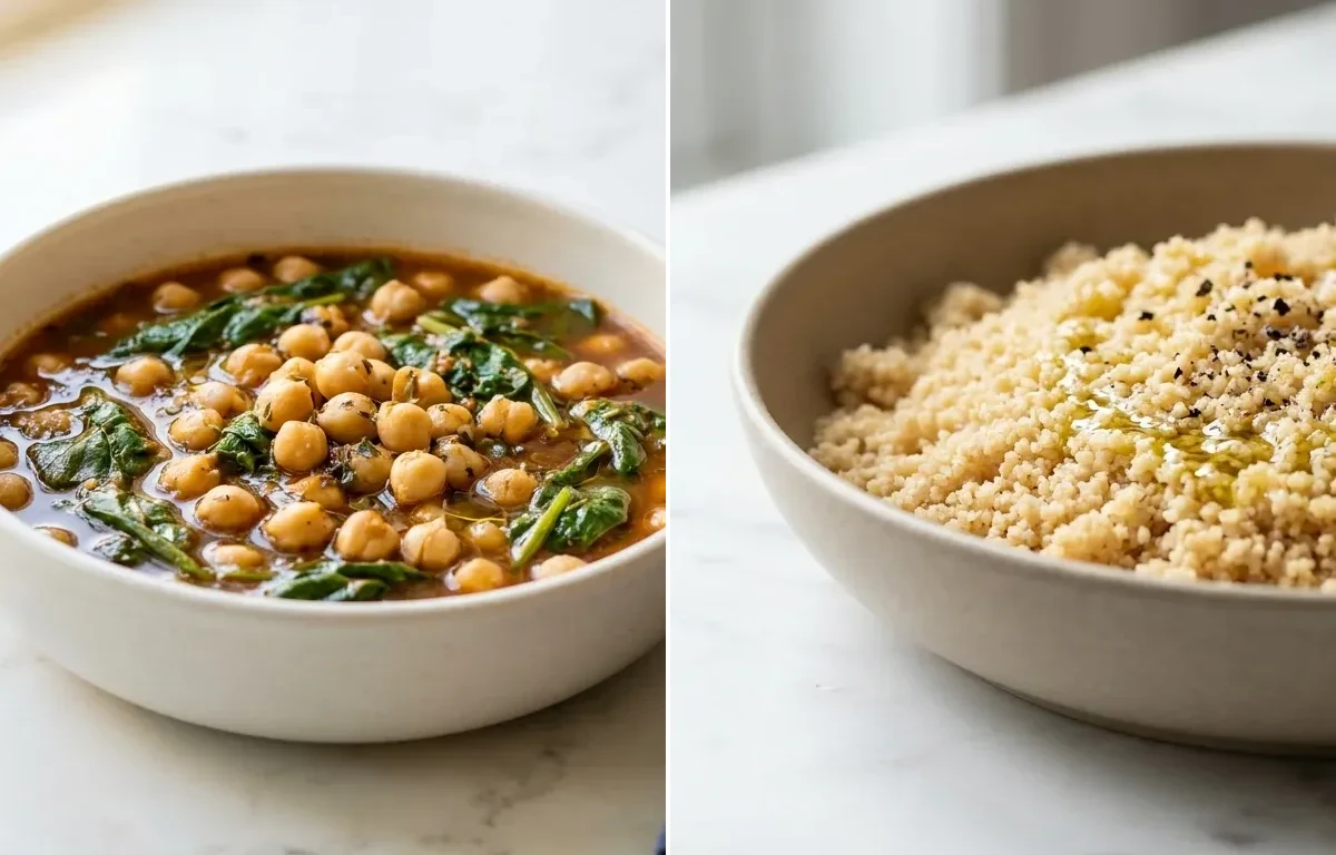 Chickpea and Spinach Stew with Smoked Paprika and Lemon