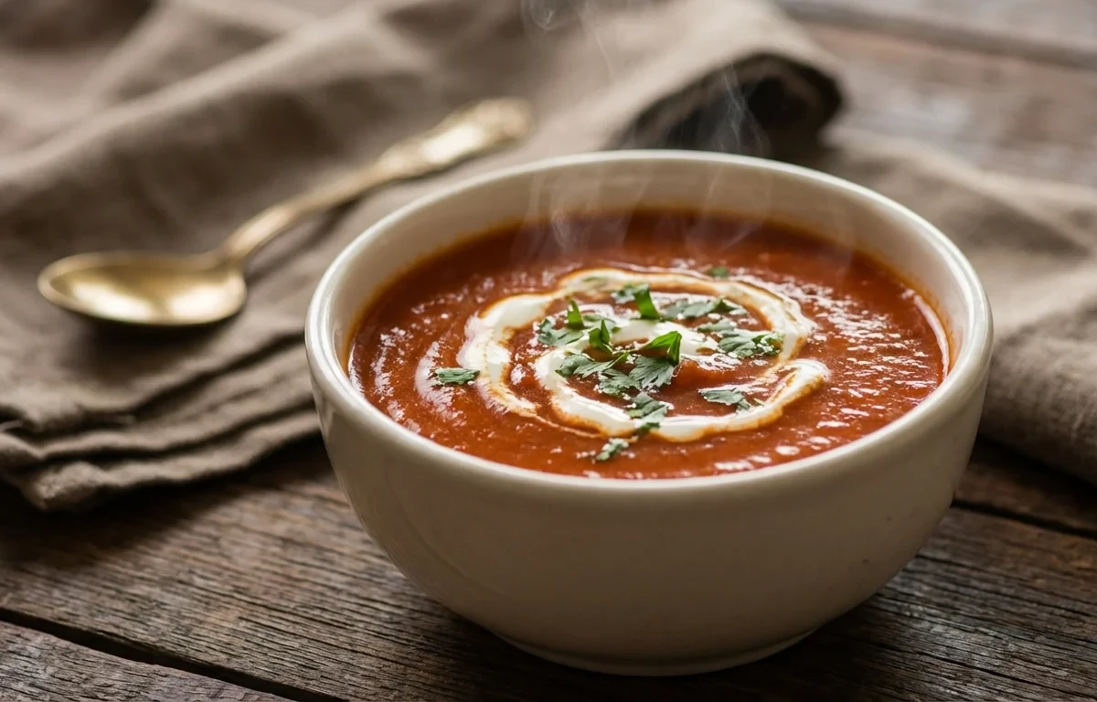 Chickpea Tuna Melt with Tomato Soup