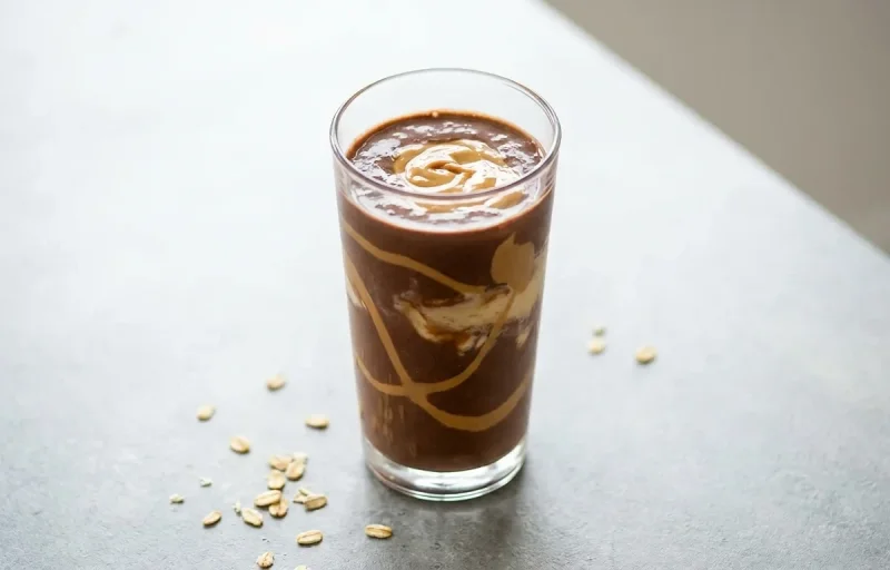 Chocolate PB Vegan Protein Smoothie