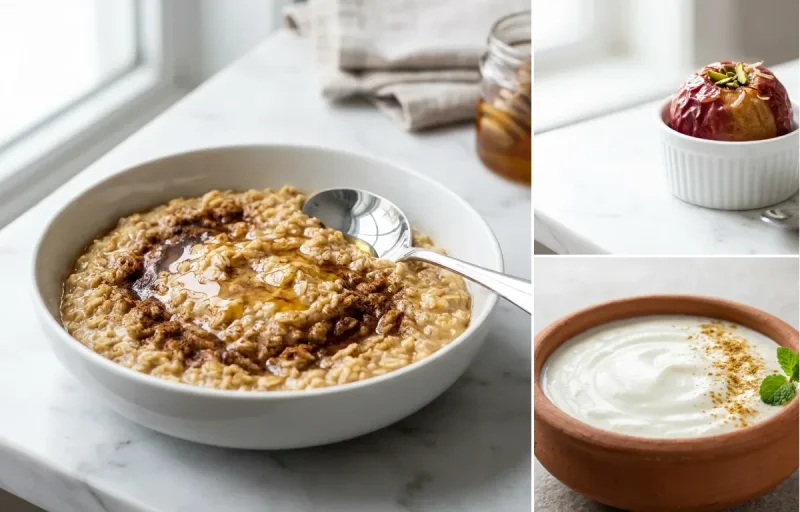Cinnamon Oat Porridge with Apple