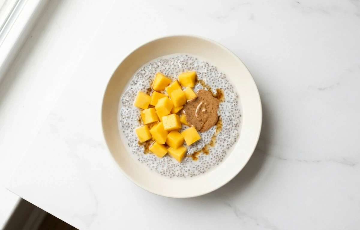 Coconut Chia Pudding with Mango