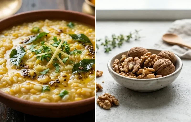 Congee with Walnuts Small Portion with Orange