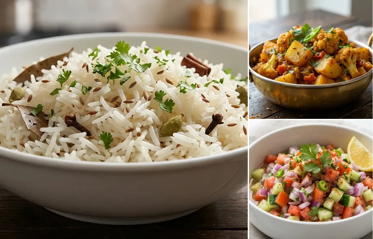 Daal Mash Fry with Aloo Gobi