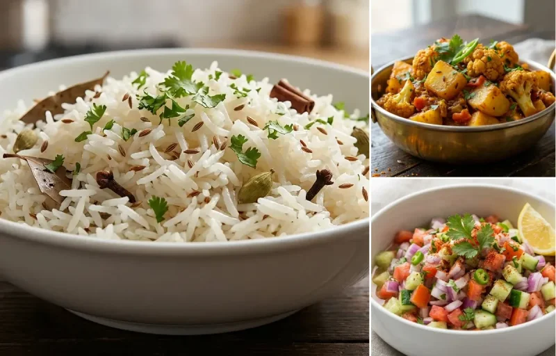 Daal Mash Fry with Aloo Gobi