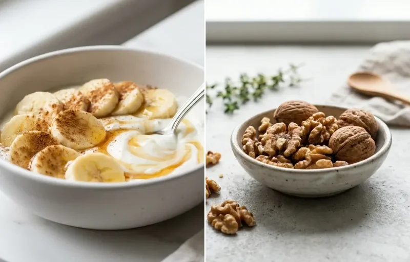 Dahi Banana Bowl with Walnuts Small Portion