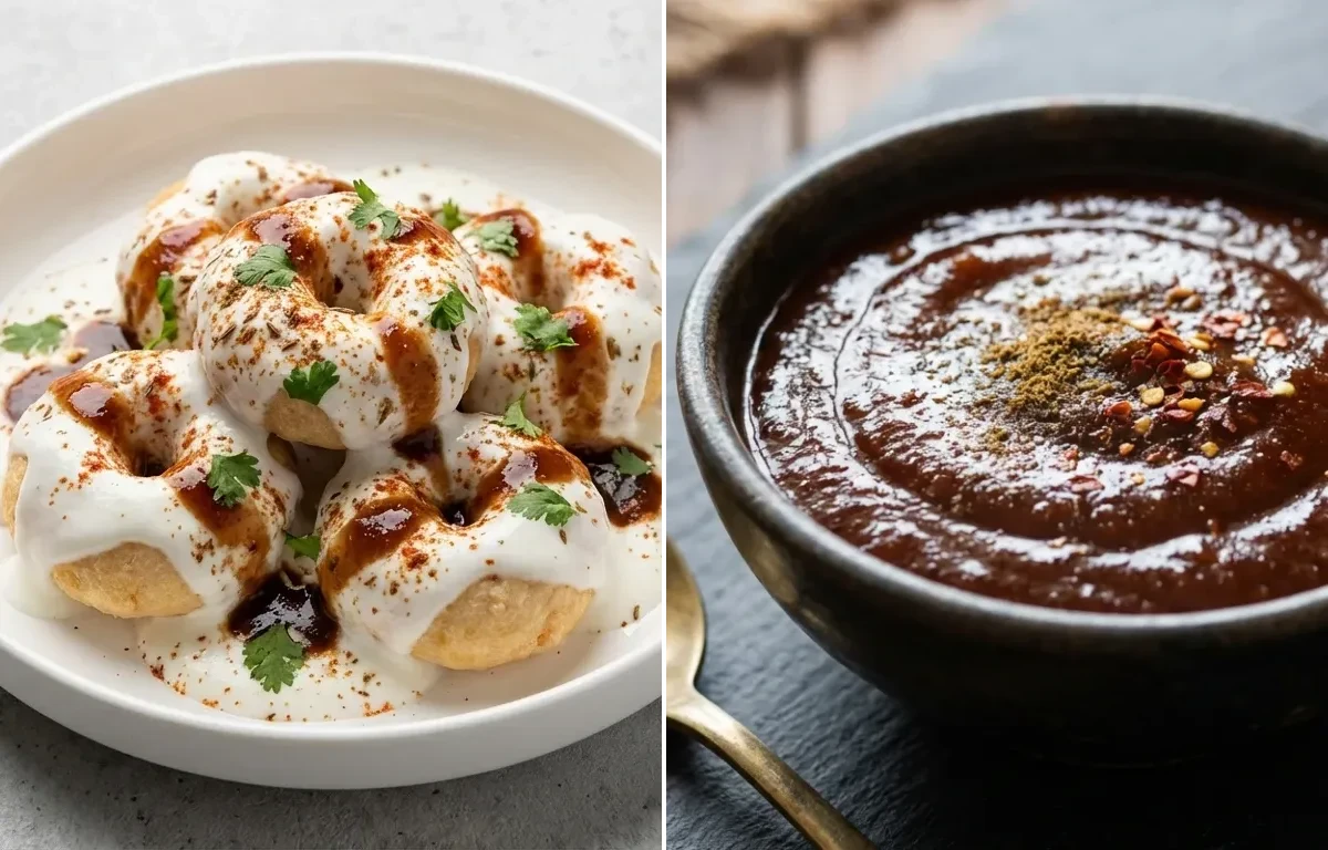 Dahi Vada with Tamarind Chutney