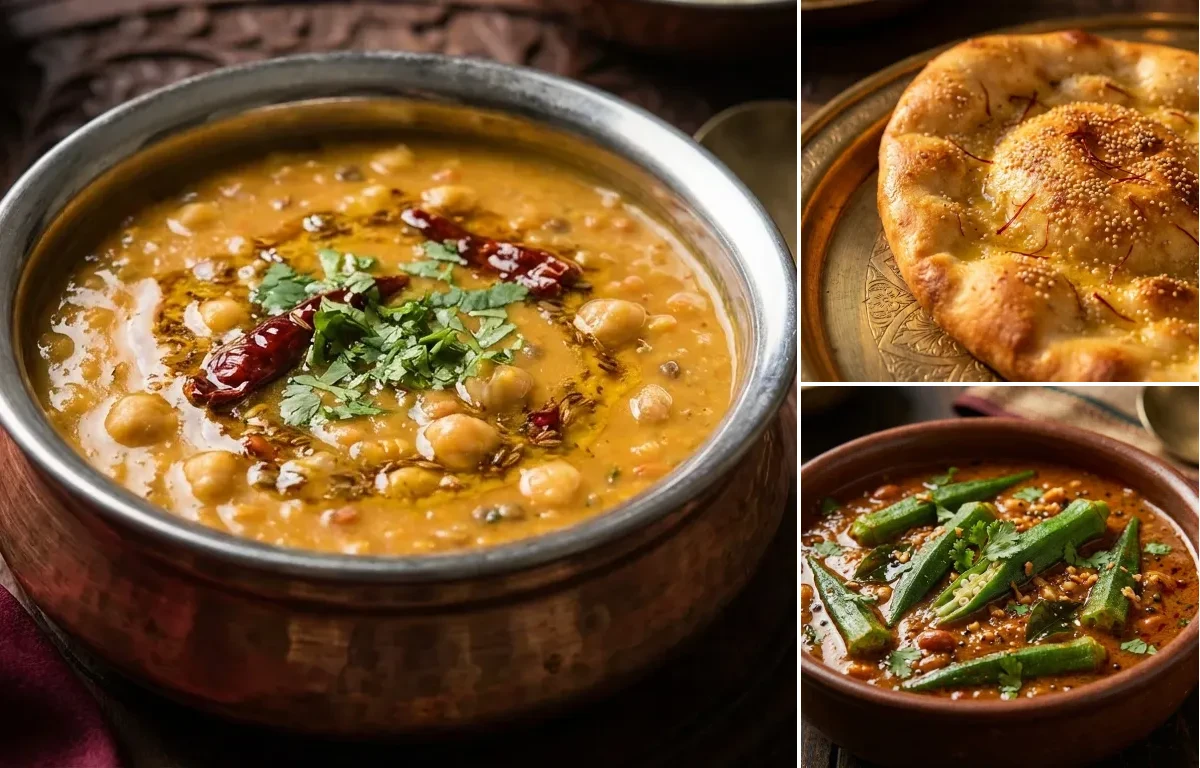 Dal Gomti with Taftan and Bhindi Ka Salan