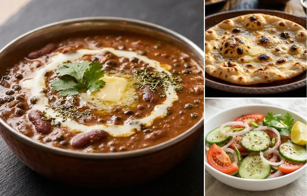 Dal Makhani with Tandoori Roti and Green Salad