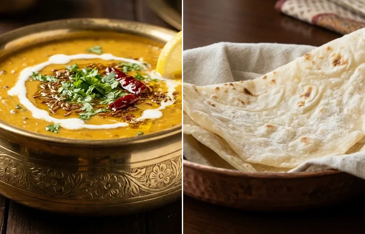 Dal Sultani with Roomali Roti