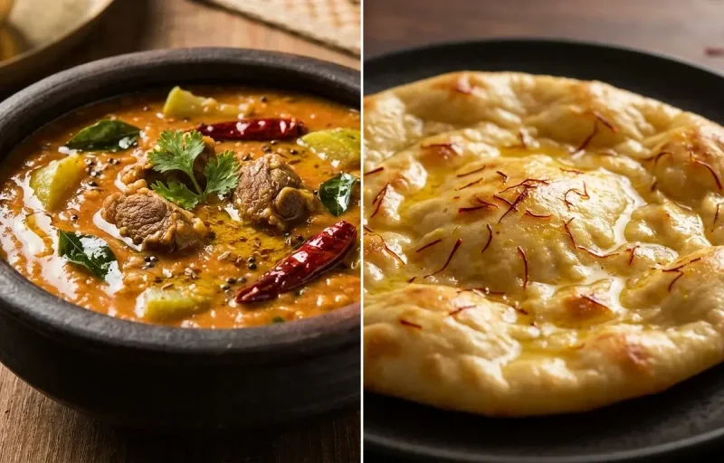 Dalcha with Saffron Sheermal