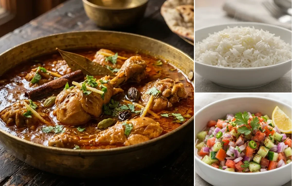 Dehati Chicken Curry with Steamed Basmati Rice