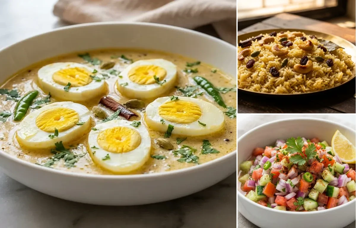 Dimer Korma with Ghee Bhat